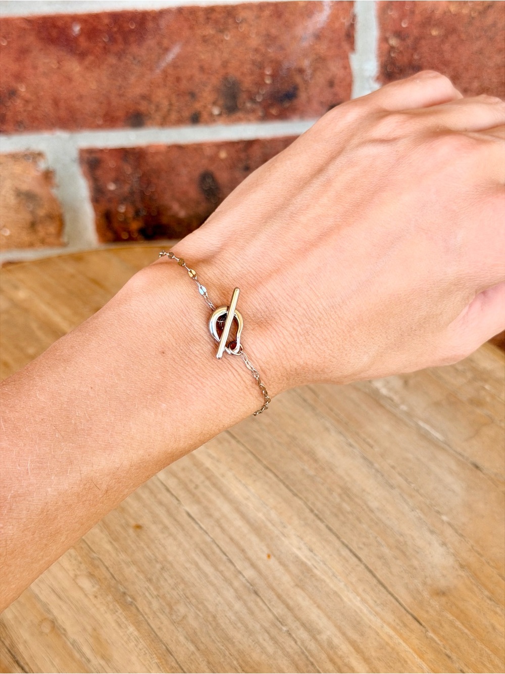 Silver Carabiner Bracelet